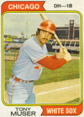 1974 Topps Baseball Cards      286     Tony Muser